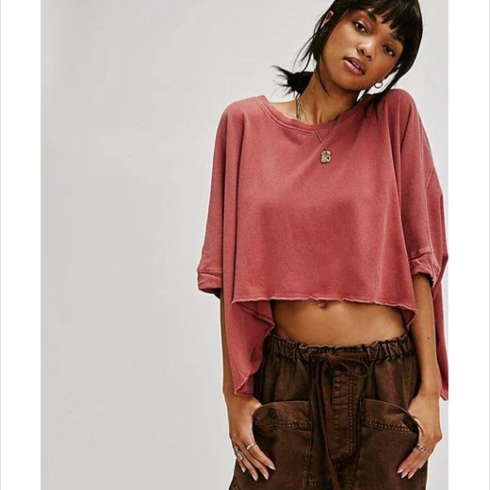 We The Free Mauve Long Sleeve Top
